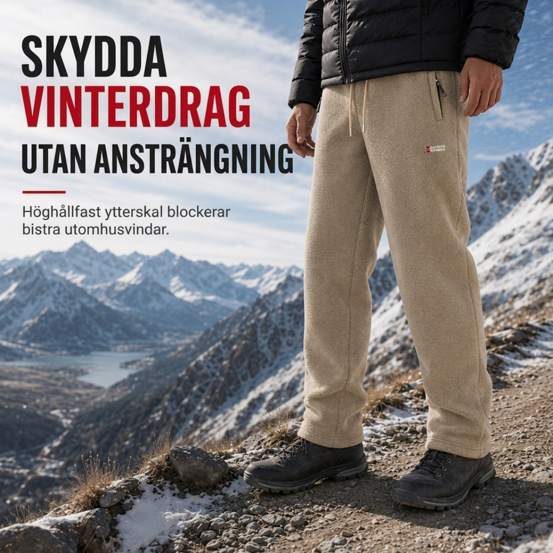 🔥 Vintererbjudande ❄️ Unisex-värmda, tjocka fleecebyxor – extra varma, mjuka och bekväma för kalla dagar 🧸
