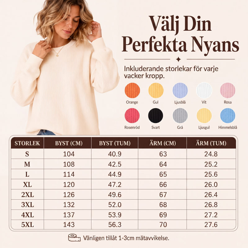 Vaddad stickad luvtröja för kvinnor med lös passform