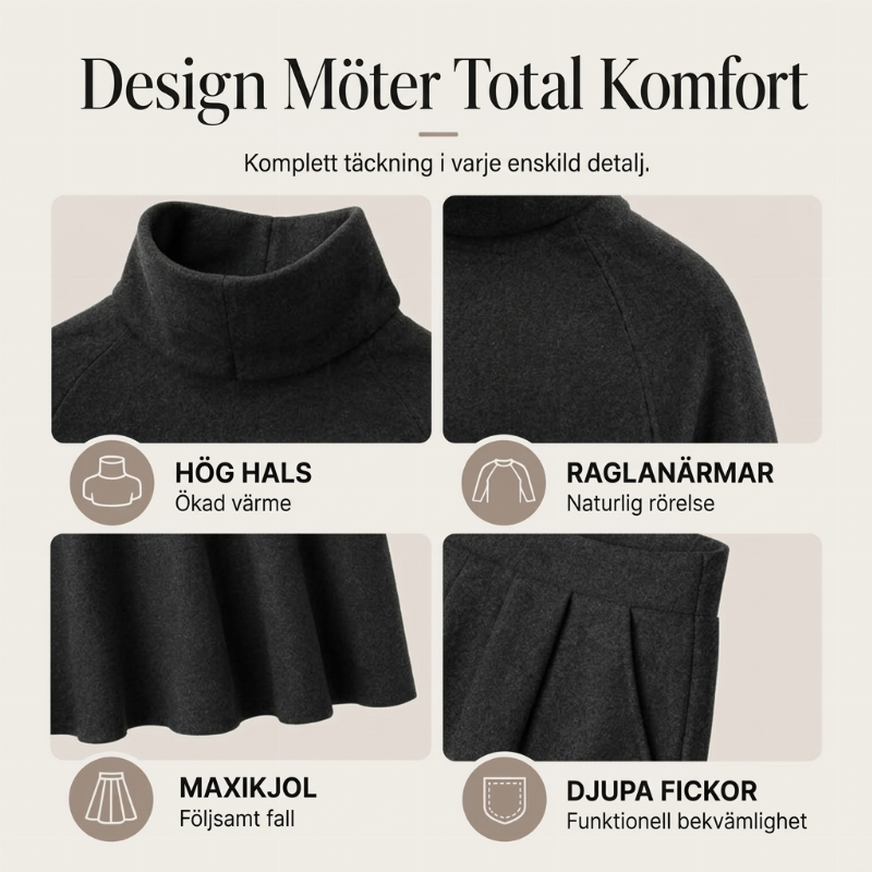 ✨ Elegant stickad look 🤎 Set med damtröja med krage och maxikjol – bekvämt, feminint och tidlöst