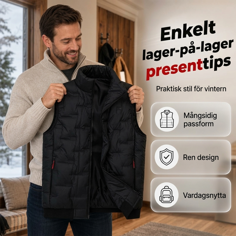 🛠️ Urban Outdoor ✨ Varm funktionsväst – Praktisk design, bekväm och mångsidig för kalla dagar