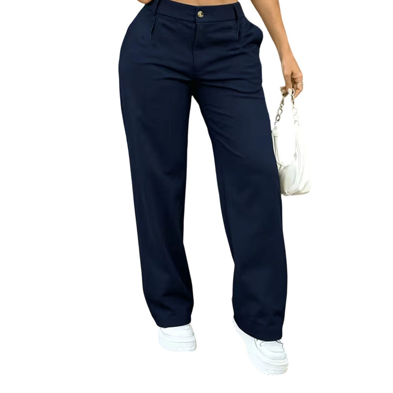 ✨ En tidlös favorit 👖 Dambyxor med hög midja och raka ben – eleganta, bekväma och mångsidiga