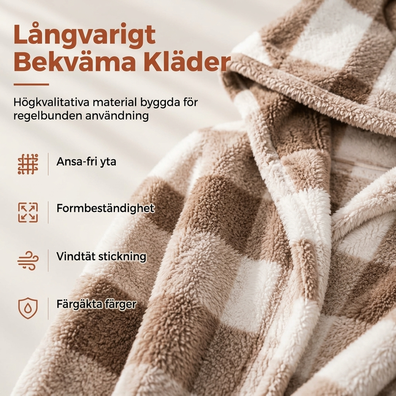 Damernas löskopplade rutiga färgblockade huvkofta