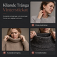 Lös stickad turtleneck-tröja för kvinnor