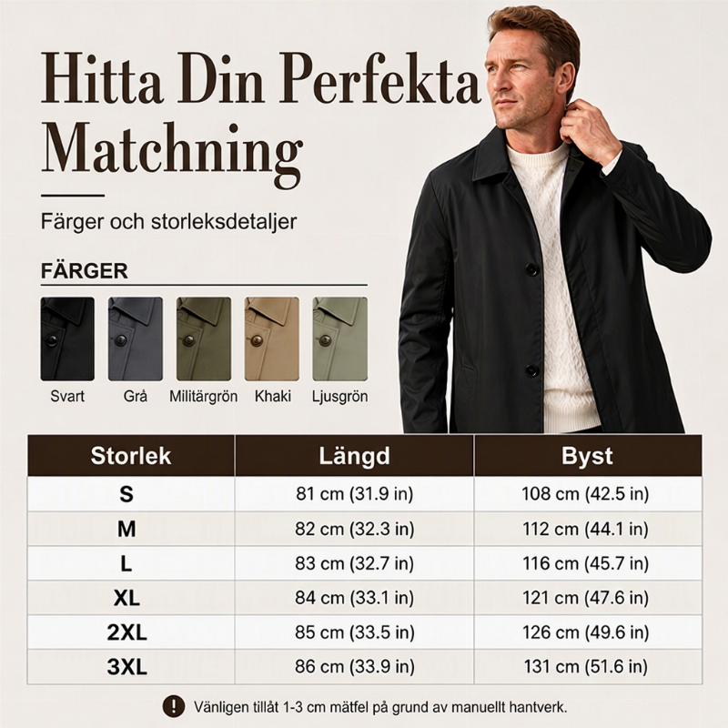 📦 Över 500 paket skickas varje dag – helt otroligt! Enfärgad, enkelradig herrrock i medellängd