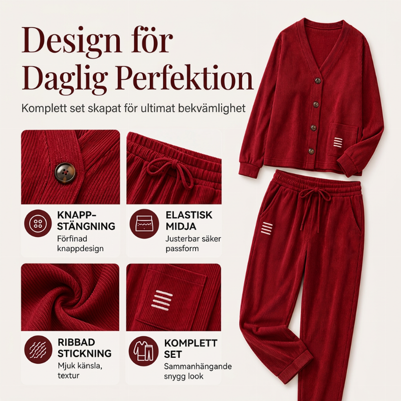 Lampull, 2 delars set i casual stil för dam
