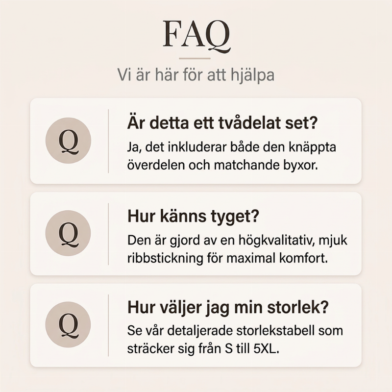 Lampull, 2 delars set i casual stil för dam