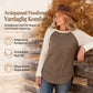 🔥Populär produkt! ✨Raglan-tröja med långa ärmar i western- och ranchstil för damer, i strukturerat våffelstickat tyg och med rundad nederkant