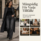 🖤Black Friday – Förhandstillgång: 40 % Rabatt🖤 Högt midjade, bredbenta stretchjeans för kvinnor