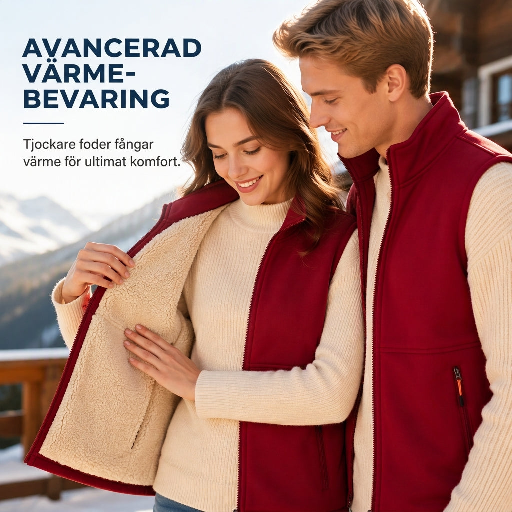 🖤Black Friday – Förhandstillgång: 40 % Rabatt🖤❄️ Unisex-vinterväst med plyschfoder – mysig, varm och passar alltid