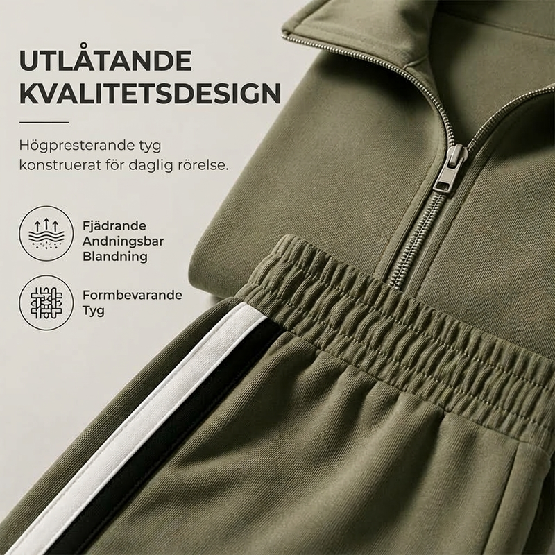 Set med ledig sweatshirt och vida byxor för kvinnor