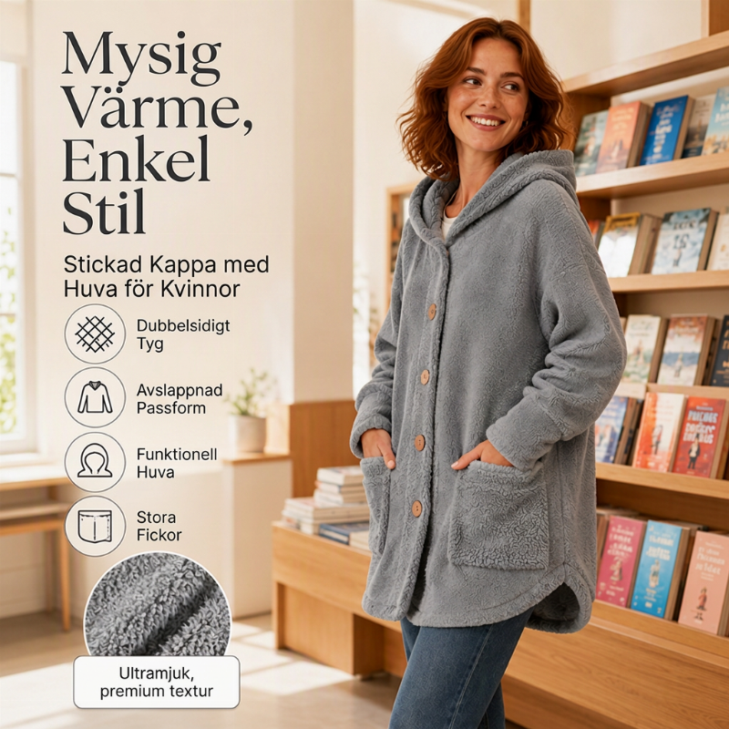 ⏰Sista dagen!🧥Mysig vinterjacka med huva för damer – varm, vattenavvisande och lätt att kombinera med andra plagg ❄️