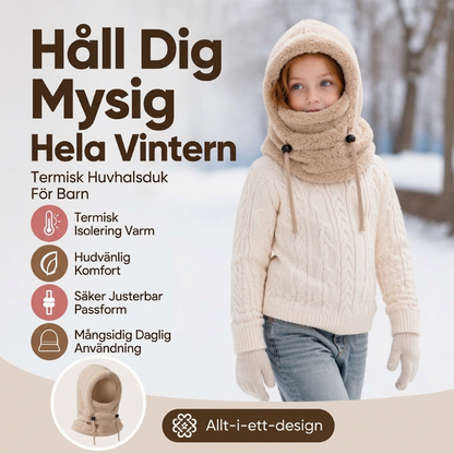 🧢Vindtät termisk cykelbalaklava för barn