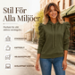 Huvtröja med puffärmar för kvinnor, stilren och ledig