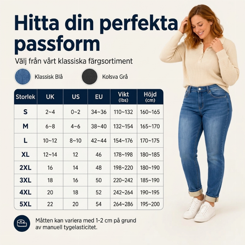 Supervärmande 🥰 Perfekt för kallt väder ❄️ Damjeans i stretch med fleecefoder och hög midja
