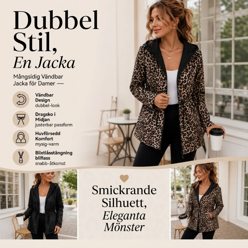 ⌛Tidsbegränsat erbjudande: 50 % rabatt🔥🧥Vändbar hoodiejacka med dragkedja för damer✨