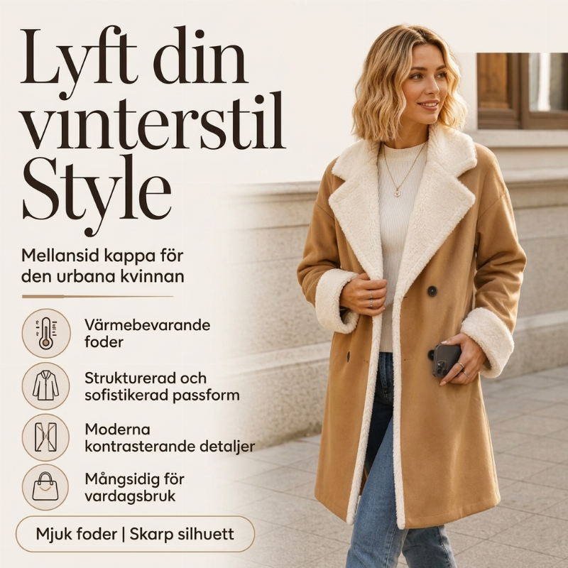 Elegant vinterullkapp för kvinnor