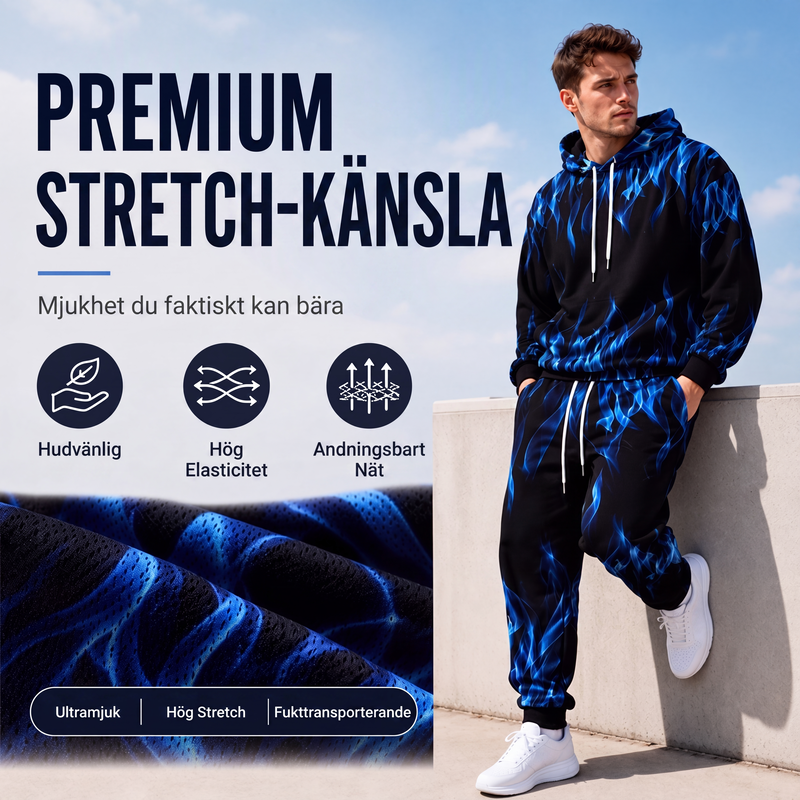 ✈️Fri frakt🔥 50 % RABATT IDAG! 🧥 Set med huvtröja och byxor för män – mysig komfort, urban stil och modern look för vardagen ✨