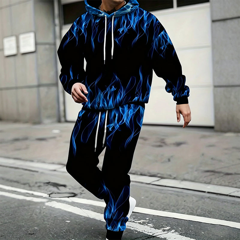 ✈️Fri frakt🔥 50 % RABATT IDAG! 🧥 Set med huvtröja och byxor för män – mysig komfort, urban stil och modern look för vardagen ✨