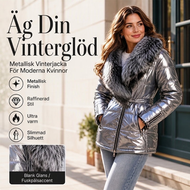 💰 Halva priset! 🧥 Väddad jacka för kvinnor med konstpälsad krage – varm, mjuk, stilren, perfekt för kalla vinterdagar. ✨