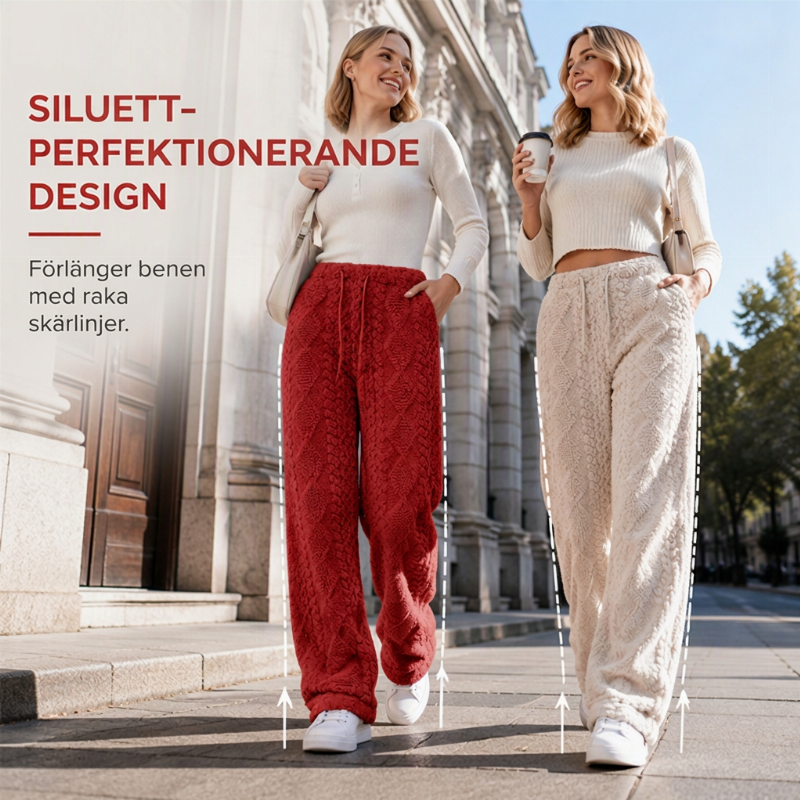 📢🎉50 % rabatt!!!🛍️✨Mysig värme och avslappnad komfort – Fodrade dambyxor