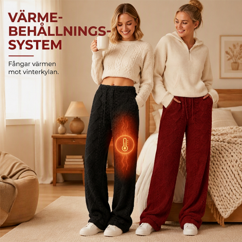 📢🎉50 % rabatt!!!🛍️✨Mysig värme och avslappnad komfort – Fodrade dambyxor