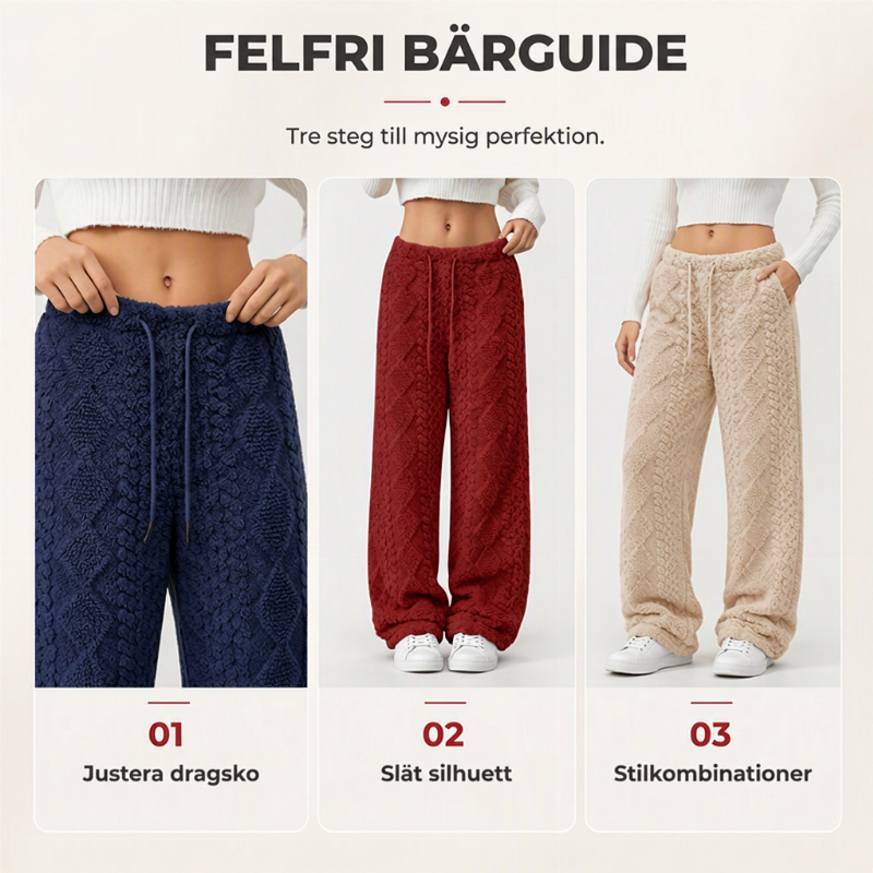 📢🎉50 % rabatt!!!🛍️✨Mysig värme och avslappnad komfort – Fodrade dambyxor