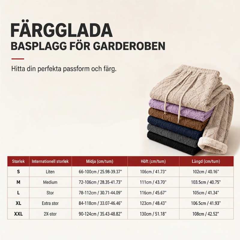 📢🎉50 % rabatt!!!🛍️✨Mysig värme och avslappnad komfort – Fodrade dambyxor