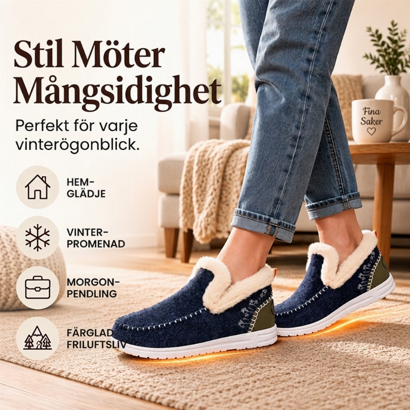 ❄️ Vinterskor för kvinnor med plymfoder för snö – varma, bekväma och perfekta för kalla vinterdagar, nu till halva priset! ✨