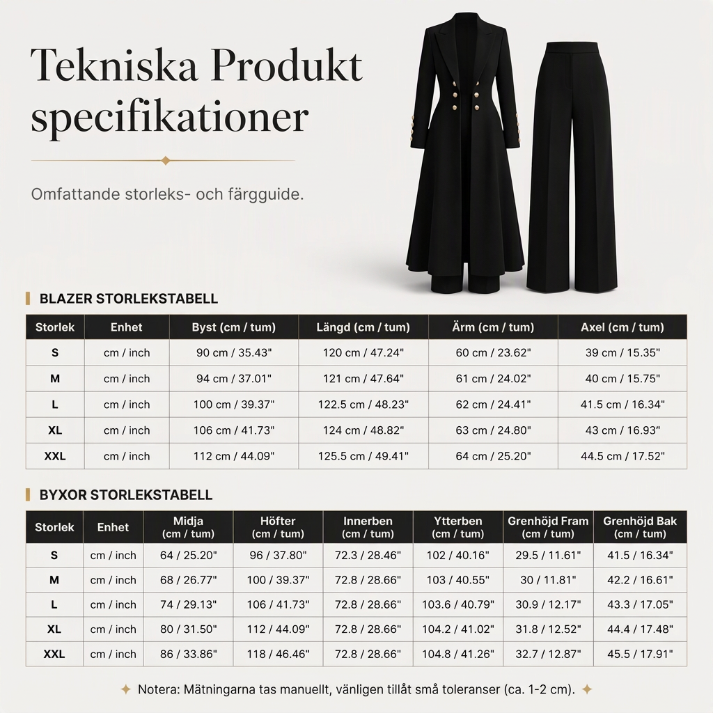 Kvinnlig elegant höst-outfit i två delar med retro långärmad kavaj och enkla byxor
