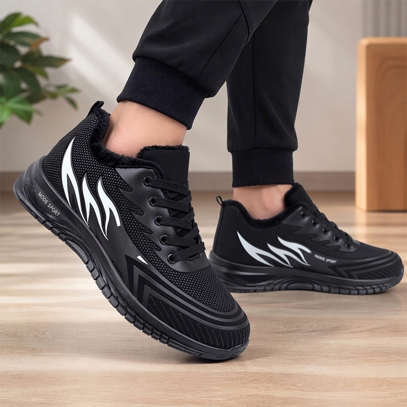 Termiska Utility-Sneakers för Män – Halkfria, Andningsbara & Lätta för Vinter