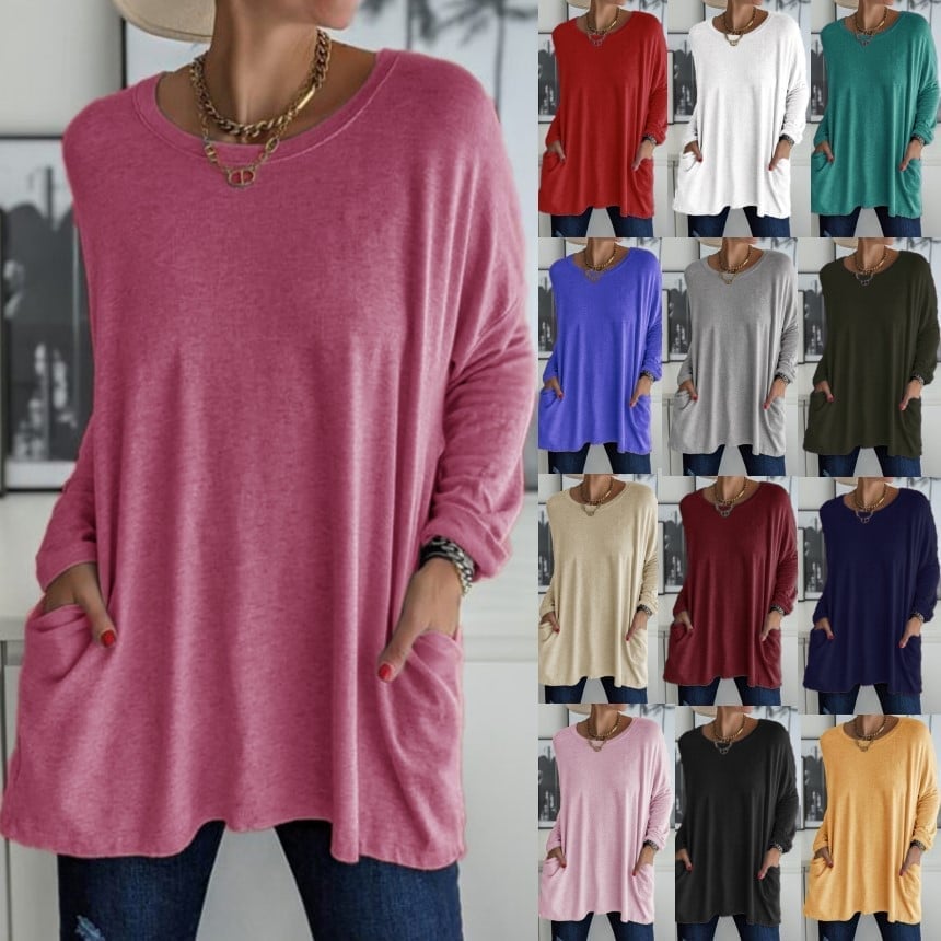 👚 Snygga solida kläder – mjuka, bekväma och mångsidiga, perfekta för vardag och fest, nu till halva priset! ✨