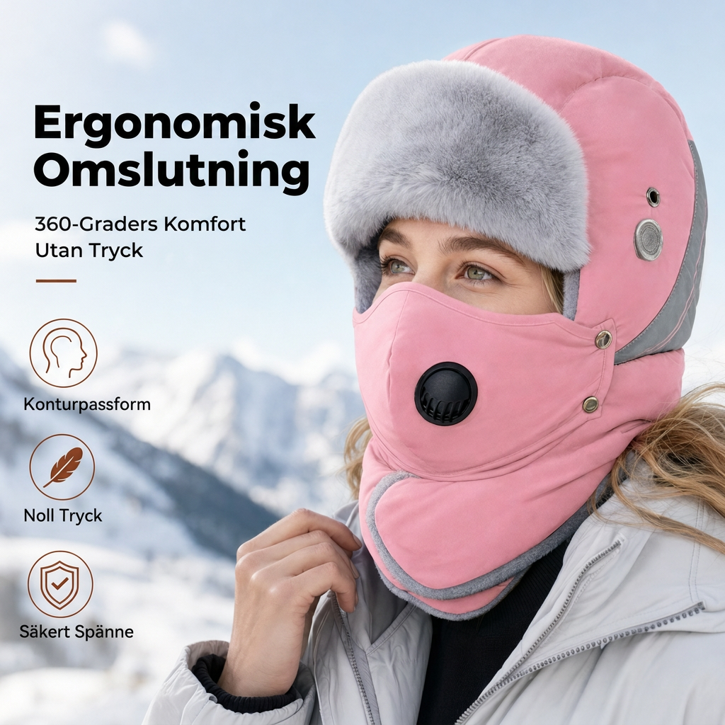 📦 Över 500 paket skickas varje dag! Vindtät, varm vintermössa i trapper-stil med inbyggd ansiktsmask