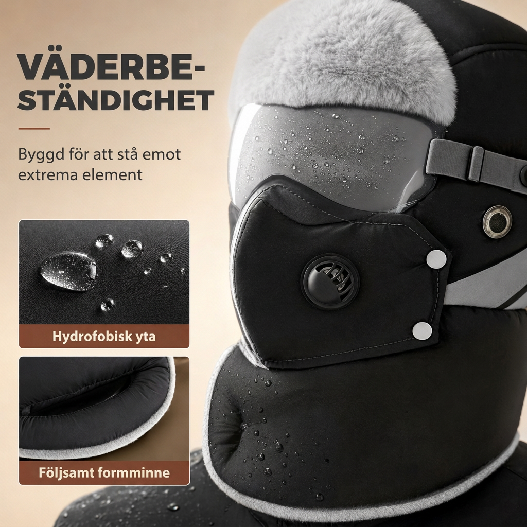📦 Över 500 paket skickas varje dag! Vindtät, varm vintermössa i trapper-stil med inbyggd ansiktsmask