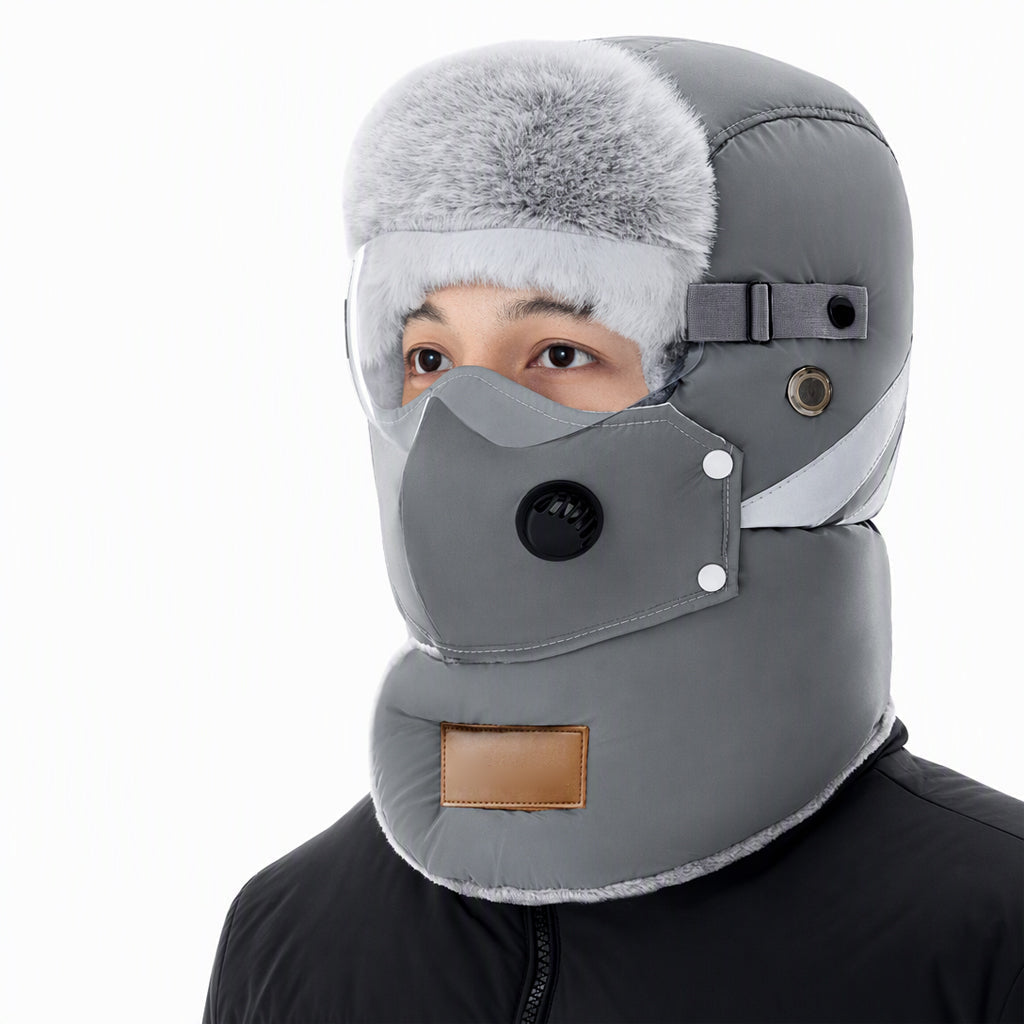 📦 Över 500 paket skickas varje dag! Vindtät, varm vintermössa i trapper-stil med inbyggd ansiktsmask