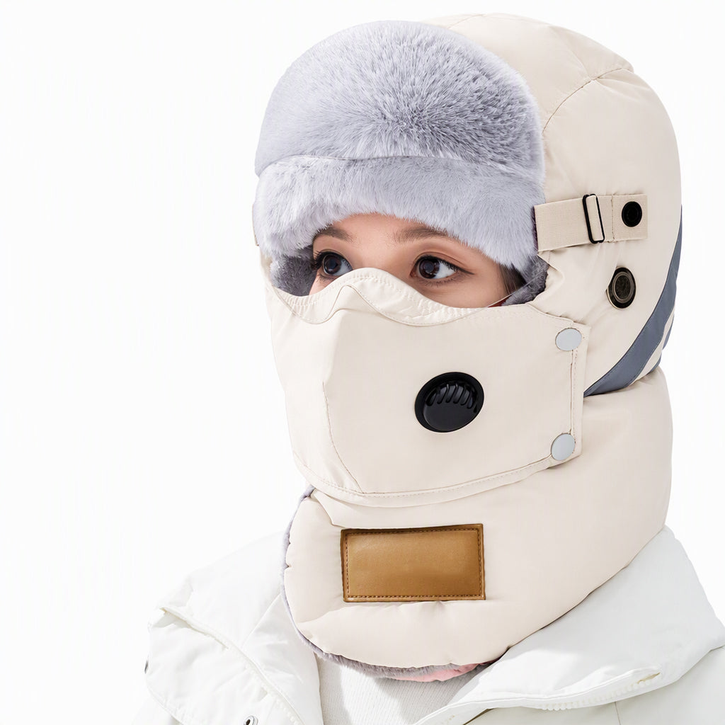 📦 Över 500 paket skickas varje dag! Vindtät, varm vintermössa i trapper-stil med inbyggd ansiktsmask