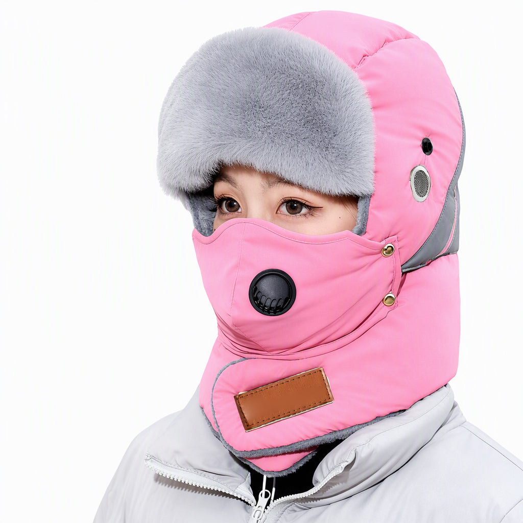 📦 Över 500 paket skickas varje dag! Vindtät, varm vintermössa i trapper-stil med inbyggd ansiktsmask