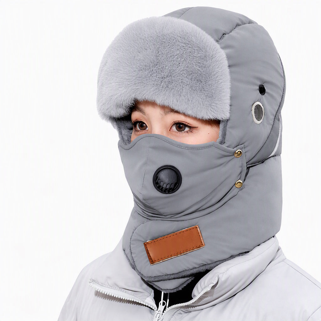 📦 Över 500 paket skickas varje dag! Vindtät, varm vintermössa i trapper-stil med inbyggd ansiktsmask
