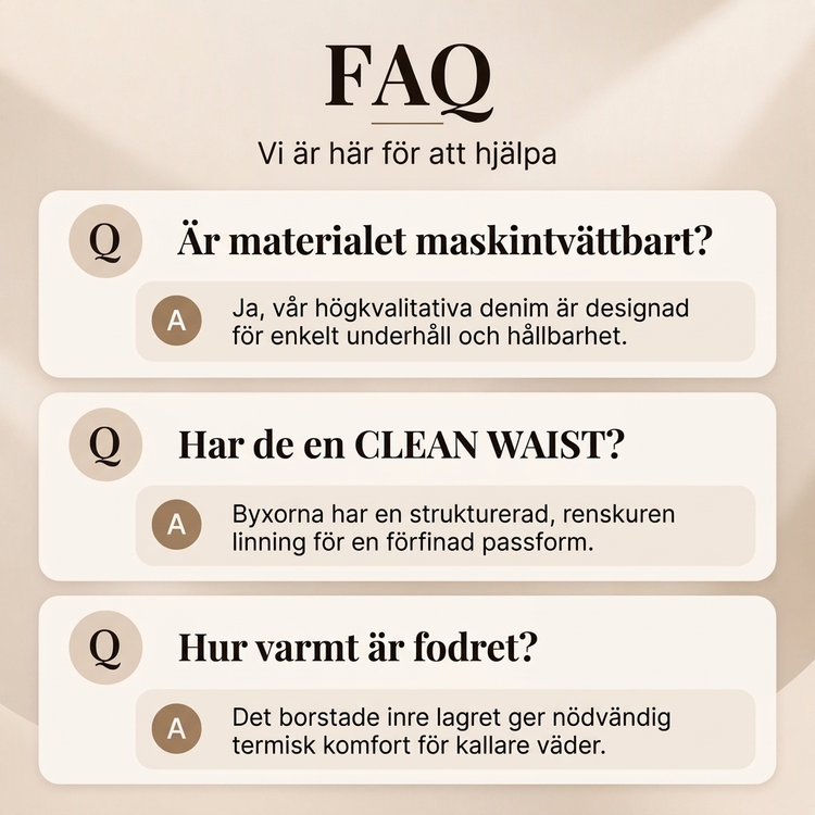 🥳Gratis frakt!🥳 Termiska damjeans med vid ben och hög midja