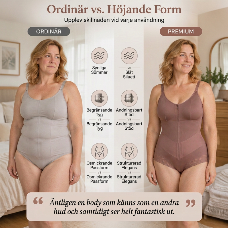 ✨ Smickrande passform 💖 Shapewear-bodysuit för damer i stora storlekar – bekväm magkontroll, stöd och en slät silhuett 👗