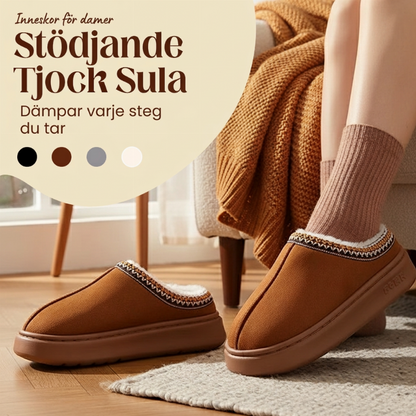 🔥Ett måste idag! Missa inte det!🔥 Tofflor för damer med plyschfoder och tjock sula