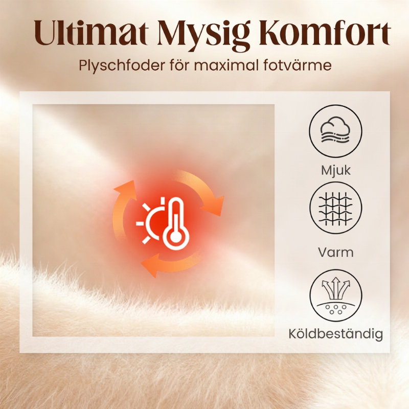 🔥Ett måste idag! Missa inte det!🔥 Tofflor för damer med plyschfoder och tjock sula