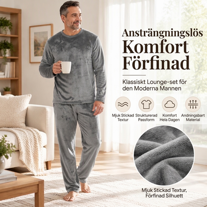 🛌 Mysigt termiskt velourpyjamasset för herr – mjukt, varmt och bekvämt, perfekt för kalla nätter, nu till halva priset! ✨