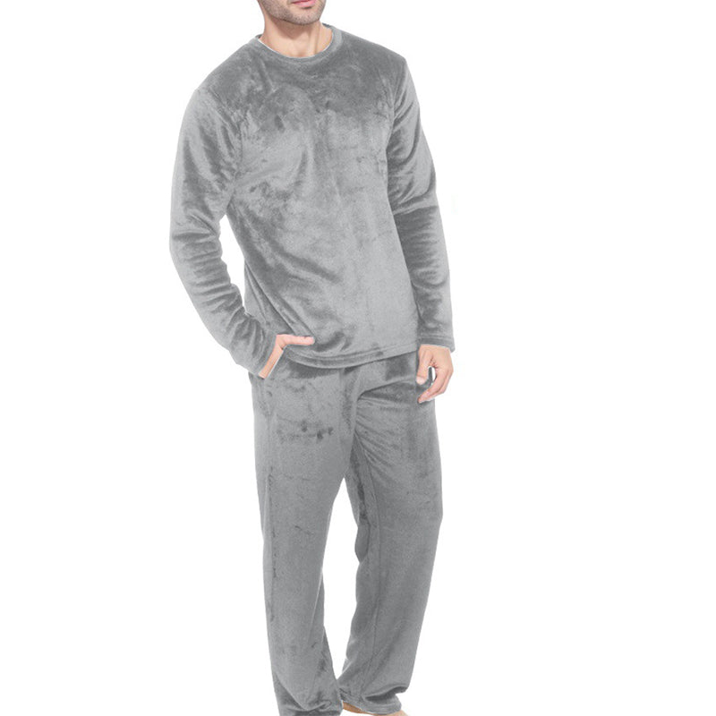 🛌 Mysigt termiskt velourpyjamasset för herr – mjukt, varmt och bekvämt, perfekt för kalla nätter, nu till halva priset! ✨