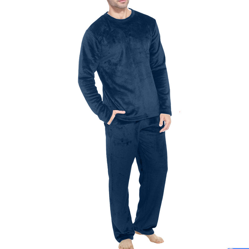 🛌 Mysigt termiskt velourpyjamasset för herr – mjukt, varmt och bekvämt, perfekt för kalla nätter, nu till halva priset! ✨