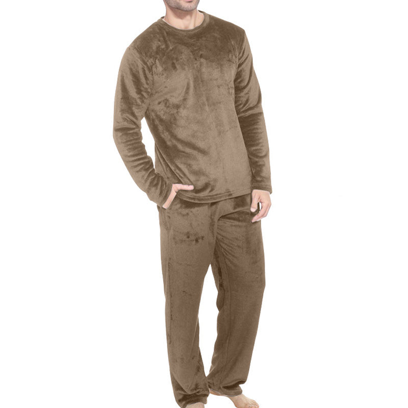 🛌 Mysigt termiskt velourpyjamasset för herr – mjukt, varmt och bekvämt, perfekt för kalla nätter, nu till halva priset! ✨