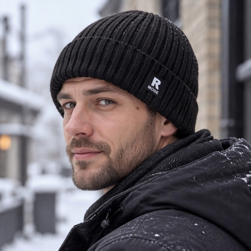🧢 Löst stickad varm mössa för män – mjuk, bekväm och perfekt för kalla höst- och vinterdagar! ✨