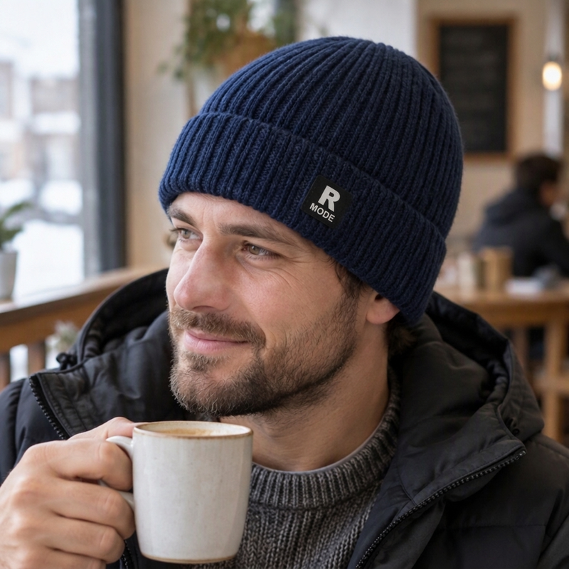 🧢 Löst stickad varm mössa för män – mjuk, bekväm och perfekt för kalla höst- och vinterdagar! ✨