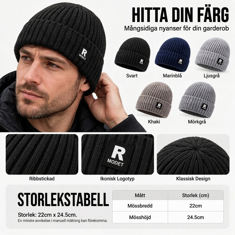 🧢 Löst stickad varm mössa för män – mjuk, bekväm och perfekt för kalla höst- och vinterdagar! ✨