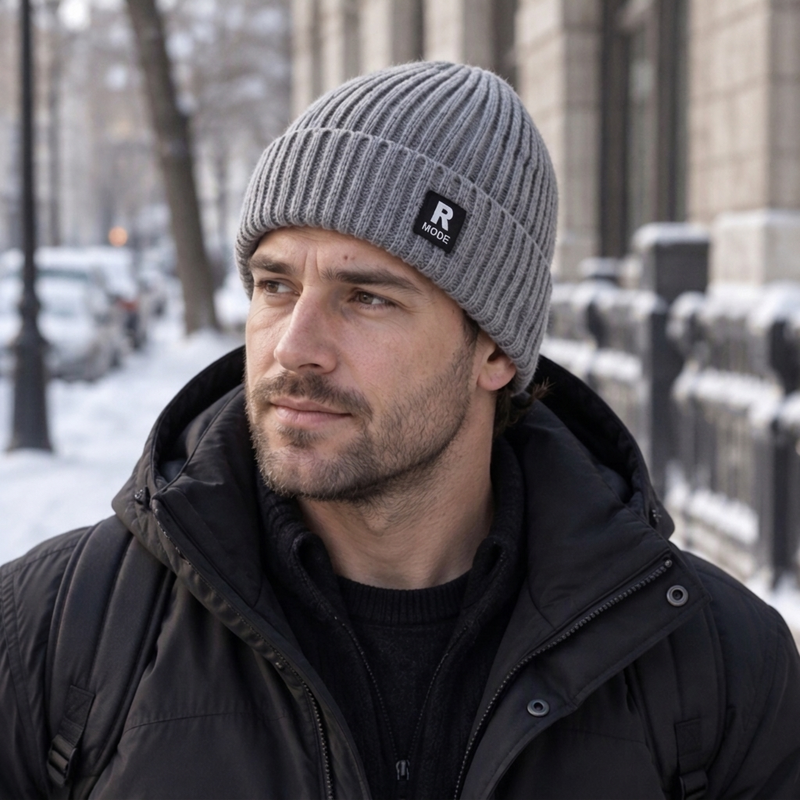 🧢 Löst stickad varm mössa för män – mjuk, bekväm och perfekt för kalla höst- och vinterdagar! ✨