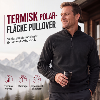 🎉 Nyhet! 👕 Varm pikétröja för män i polarfleece med stående krage – mjuk, värmande och perfekt för kalla höst- och vinterdagar. ✨